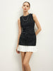 Carla | Elegantes Karo-Tweed-Panel-Kleid