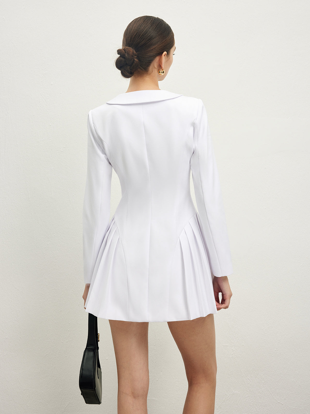 Clara | Elegantes Korsettkleid mit Falten und Kragen