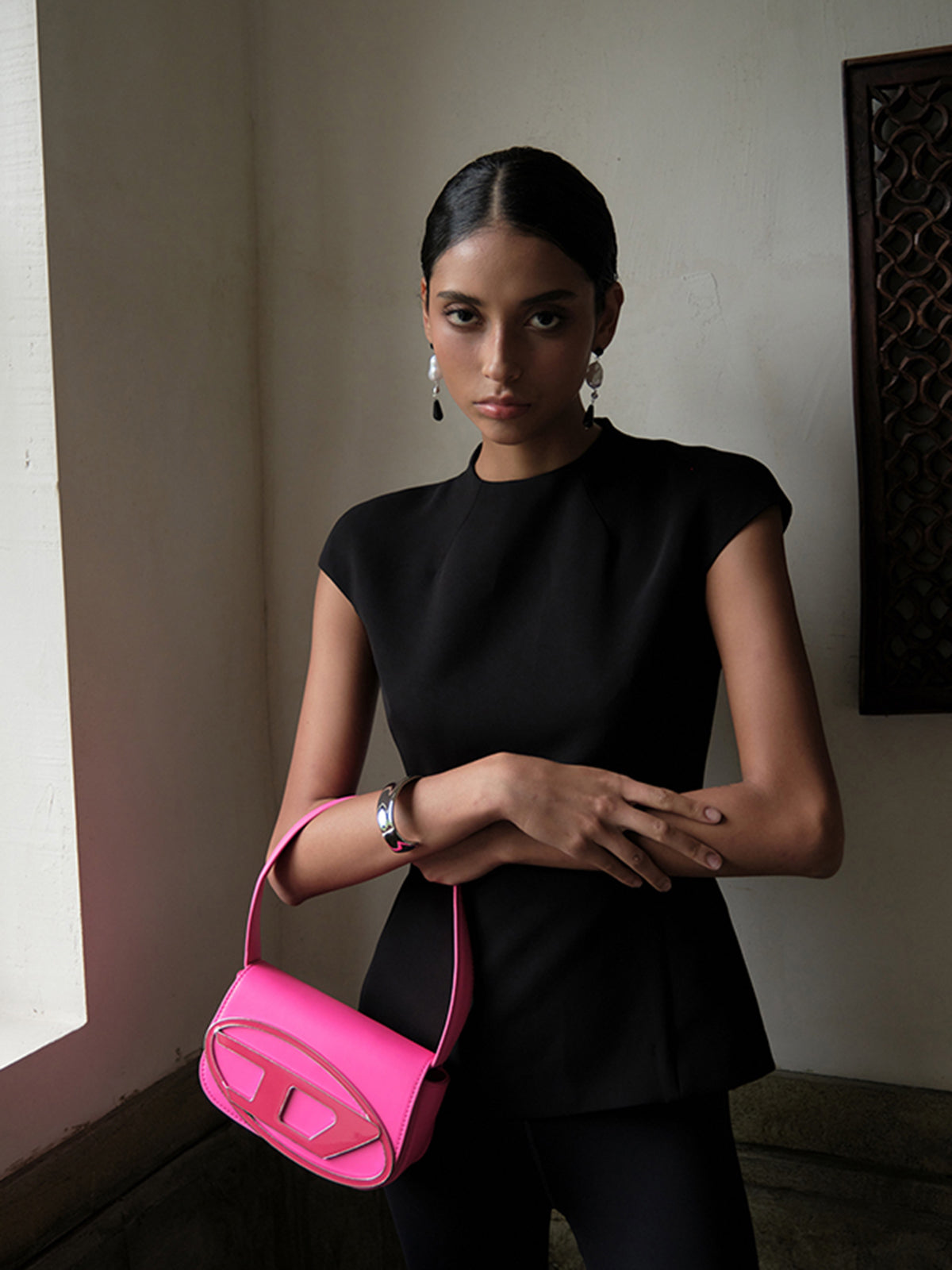 Clara | Minimalistische Piping-Korsett-Reißverschlussbluse