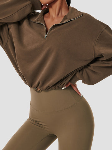 Felix | Modisches Sweatshirt mit Stehkragen und Reißverschluss