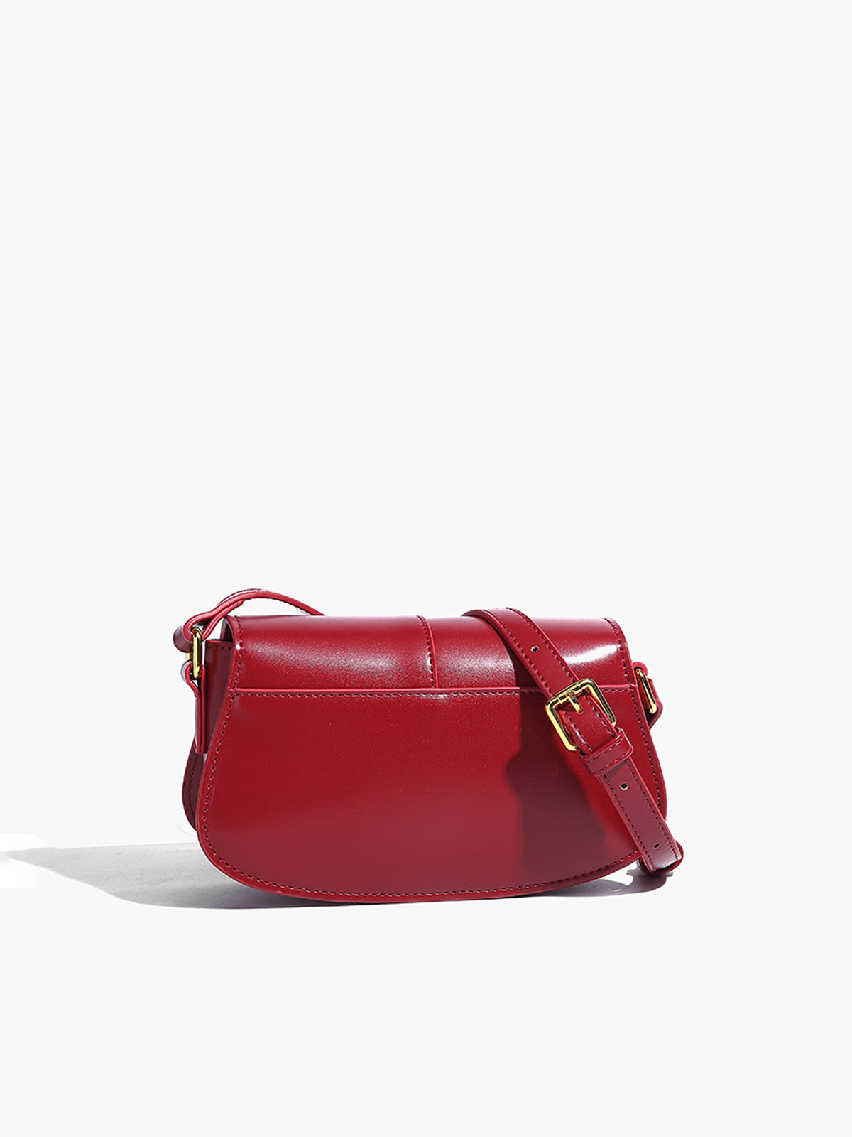 Elegante Begleiterin | Glänzende Crossbody Bag mit Soft Buckle