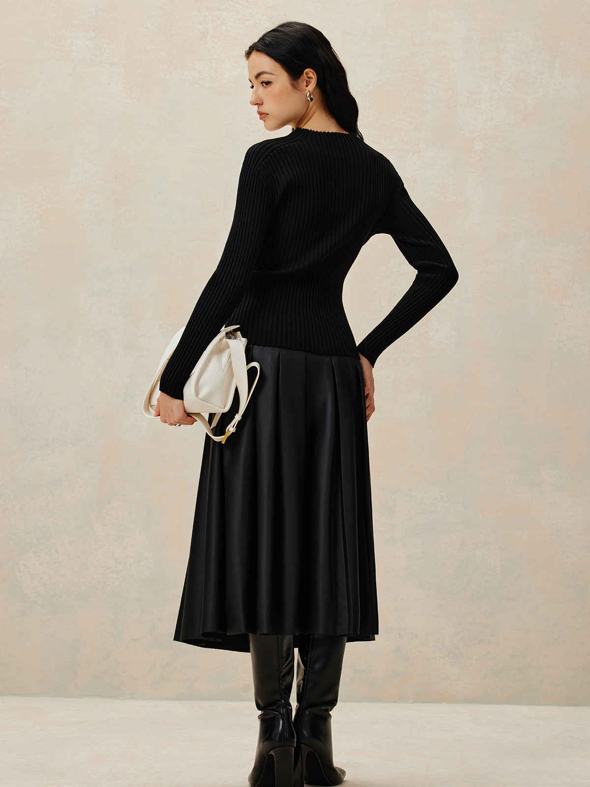 Anna | Stricktop mit Color-Block-Design