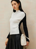 Anna | Stricktop mit Color-Block-Design