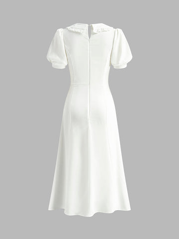 Sophie | Knielanges Kleid mit Schleifenakzenten