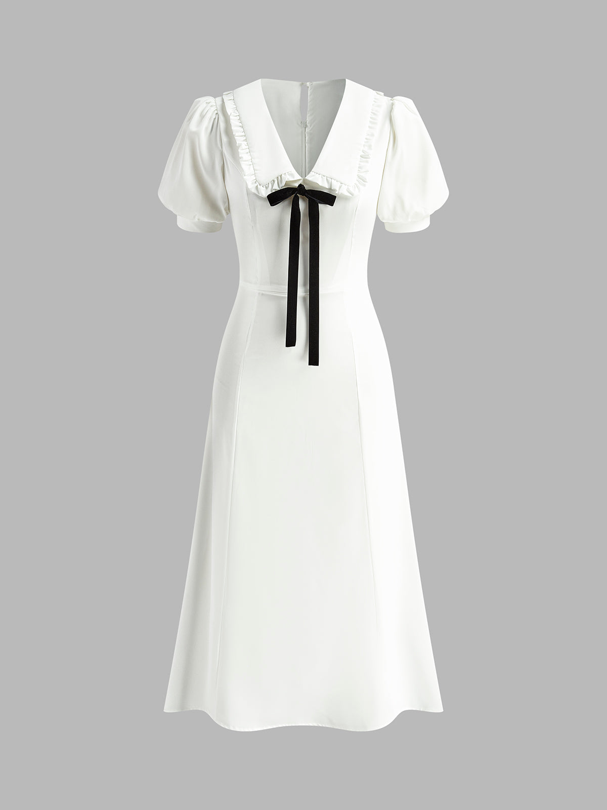 Sophie | Knielanges Kleid mit Schleifenakzenten