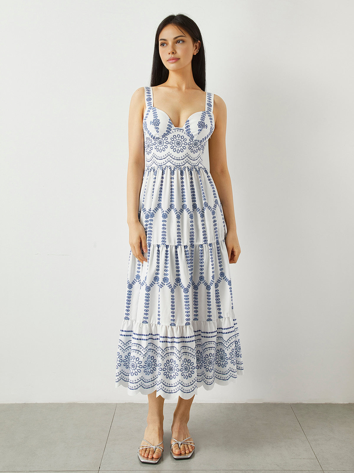 Lara | Boho Maxi Tank-Kleid mit trendigem Druck