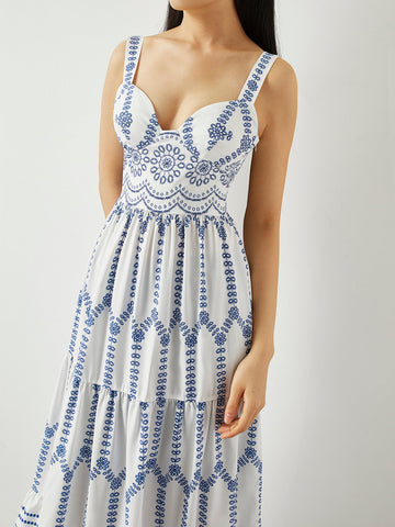 Lara | Boho Maxi Tank-Kleid mit trendigem Druck