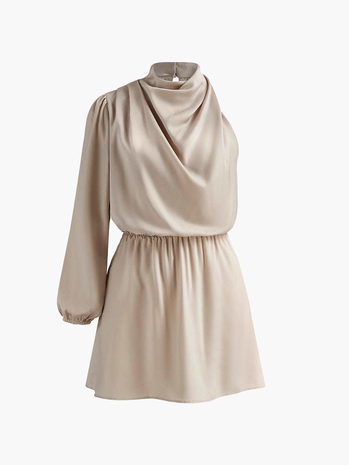 Clara | Asymmetrisches Faltenkleid
