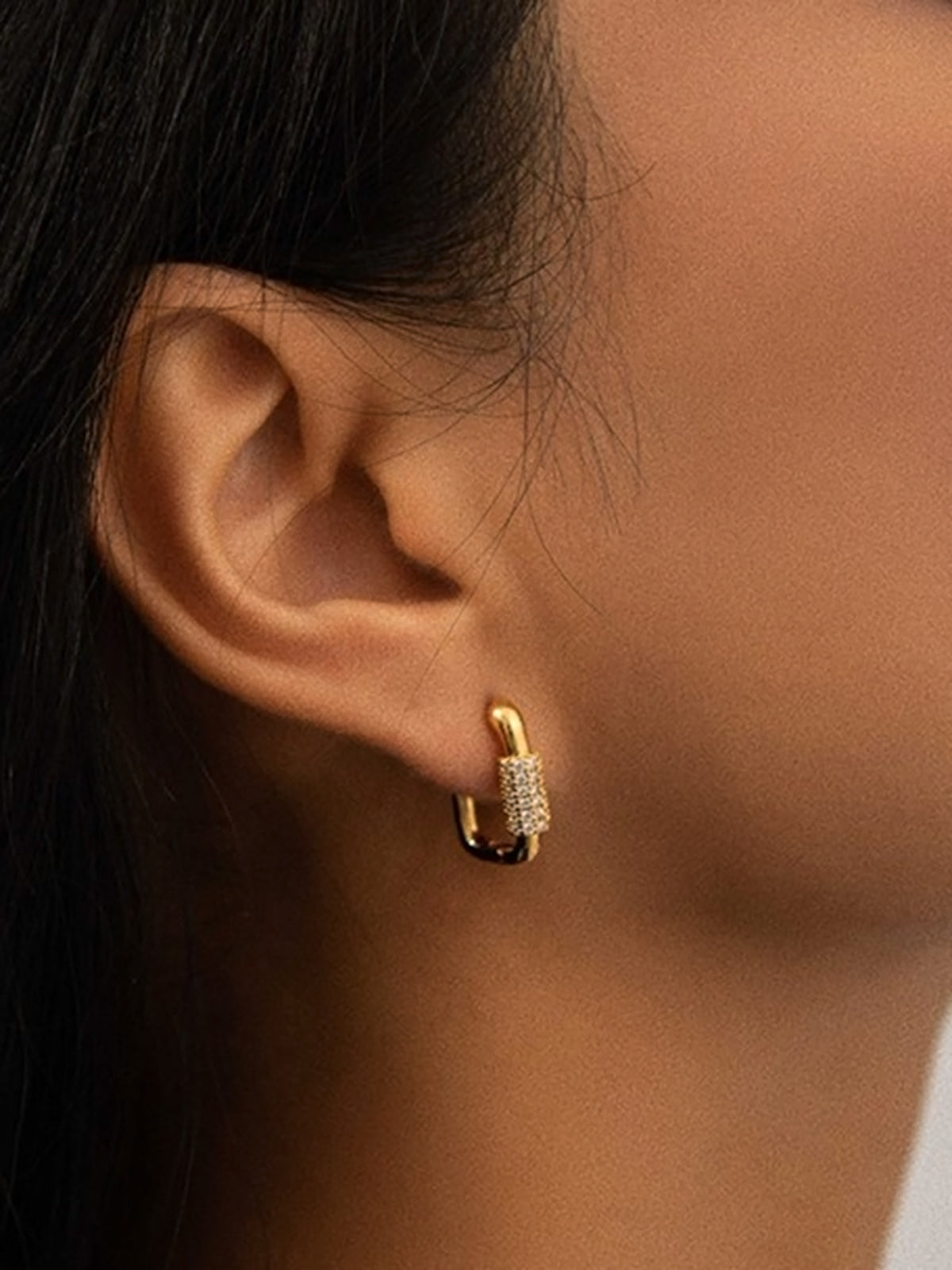 Lena | Quadratische Chubby Diamant Ohrringe