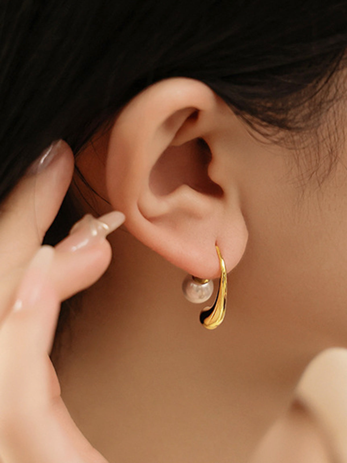 Lena | Laternenförmige Perlenohrringe