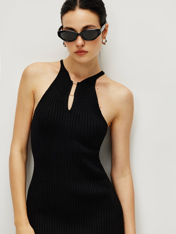 Sarah | Verführerisches ärmelloses Strickkleid