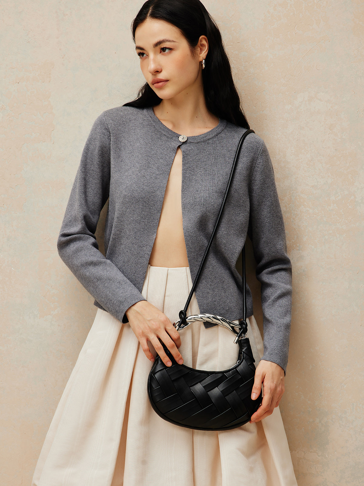 Leni | Gewebte Geflochtene Tasche