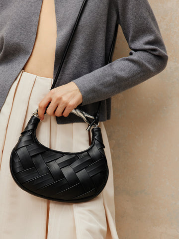 Leni | Gewebte Geflochtene Tasche