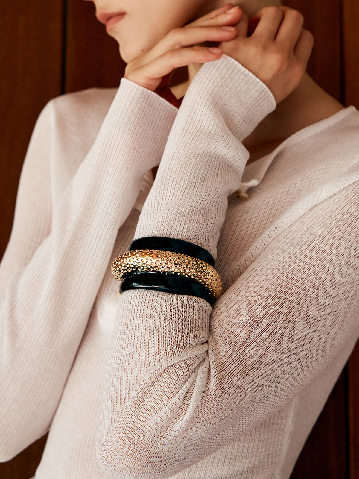 Jannis | Elegantes zweifarbiges Hammerarmband