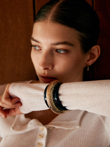 Jannis | Elegantes zweifarbiges Hammerarmband