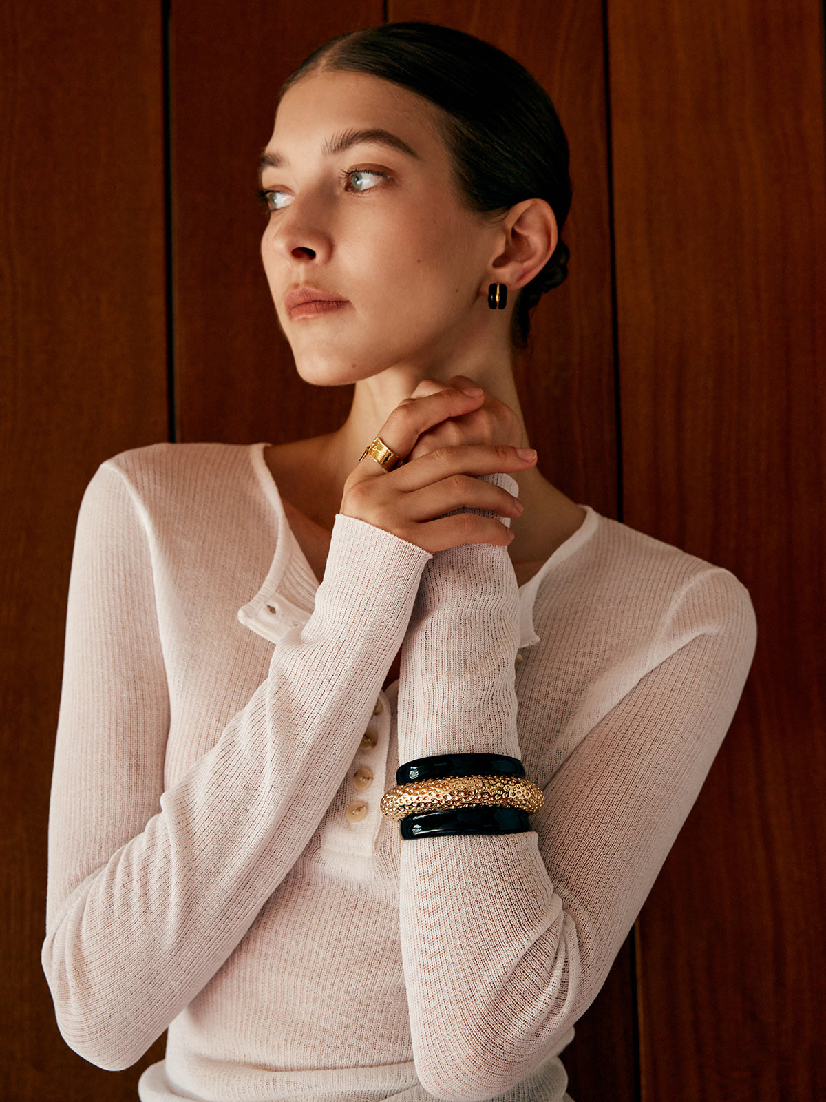 Jannis | Elegantes zweifarbiges Hammerarmband