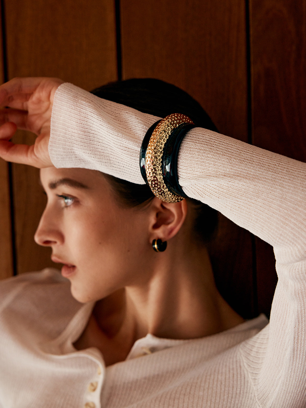 Jannis | Elegantes zweifarbiges Hammerarmband