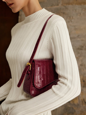Max | Checkered Kleine Armpit Bag mit Schnalle