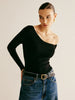 Anja | Asymmetrisches Cold Shoulder Stricktop