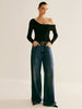 Anja | Asymmetrisches Cold Shoulder Stricktop