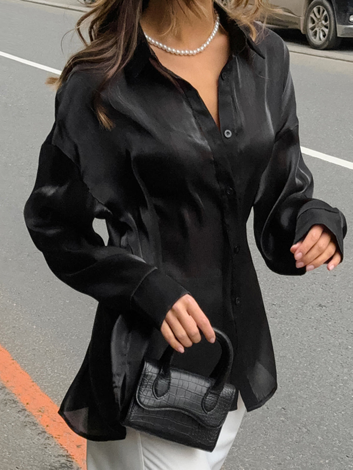 Leon | Minimalistisches Reversknopfhemd