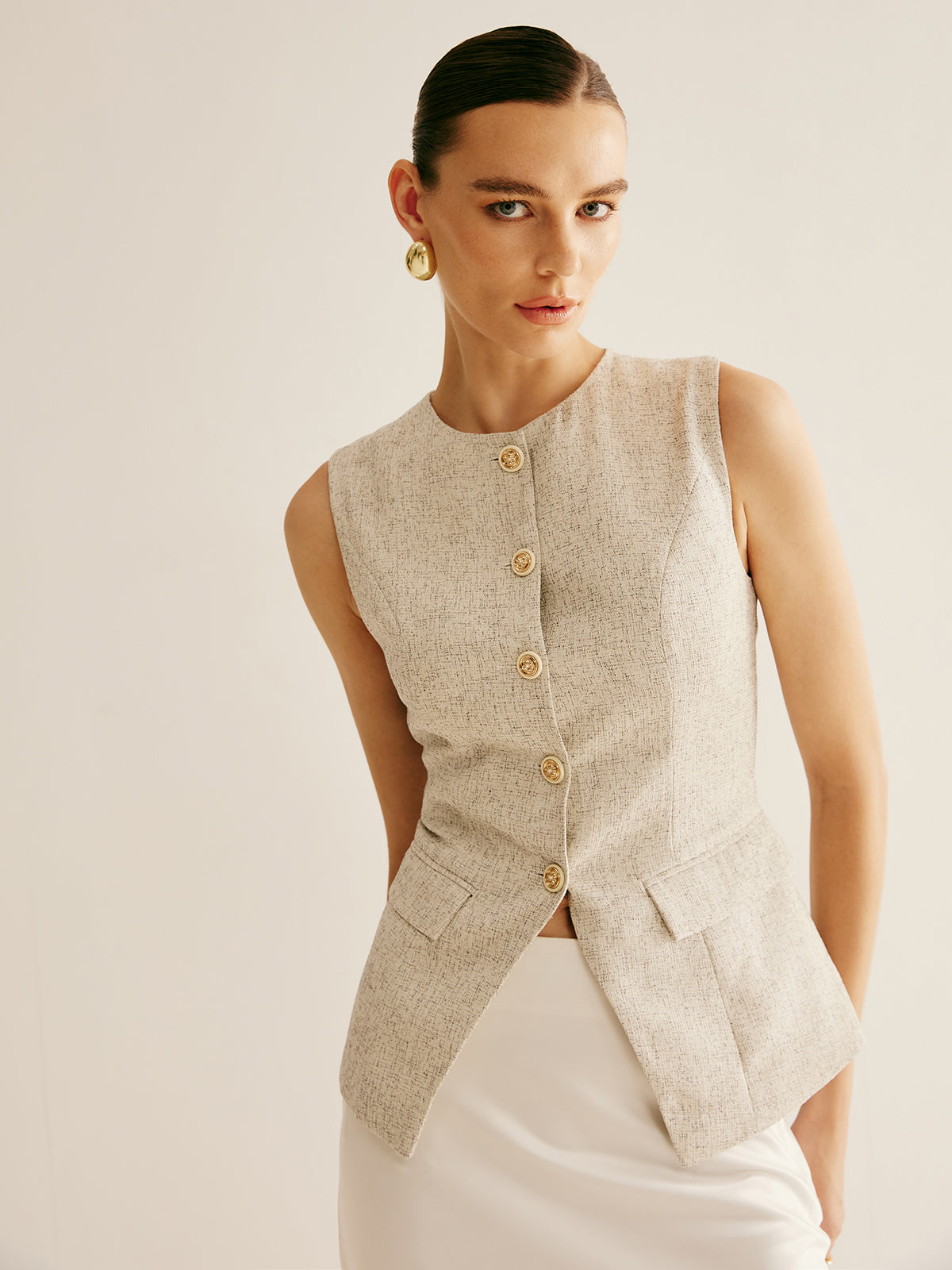 Jürgen | Elegante Paspelierte Split-Weste