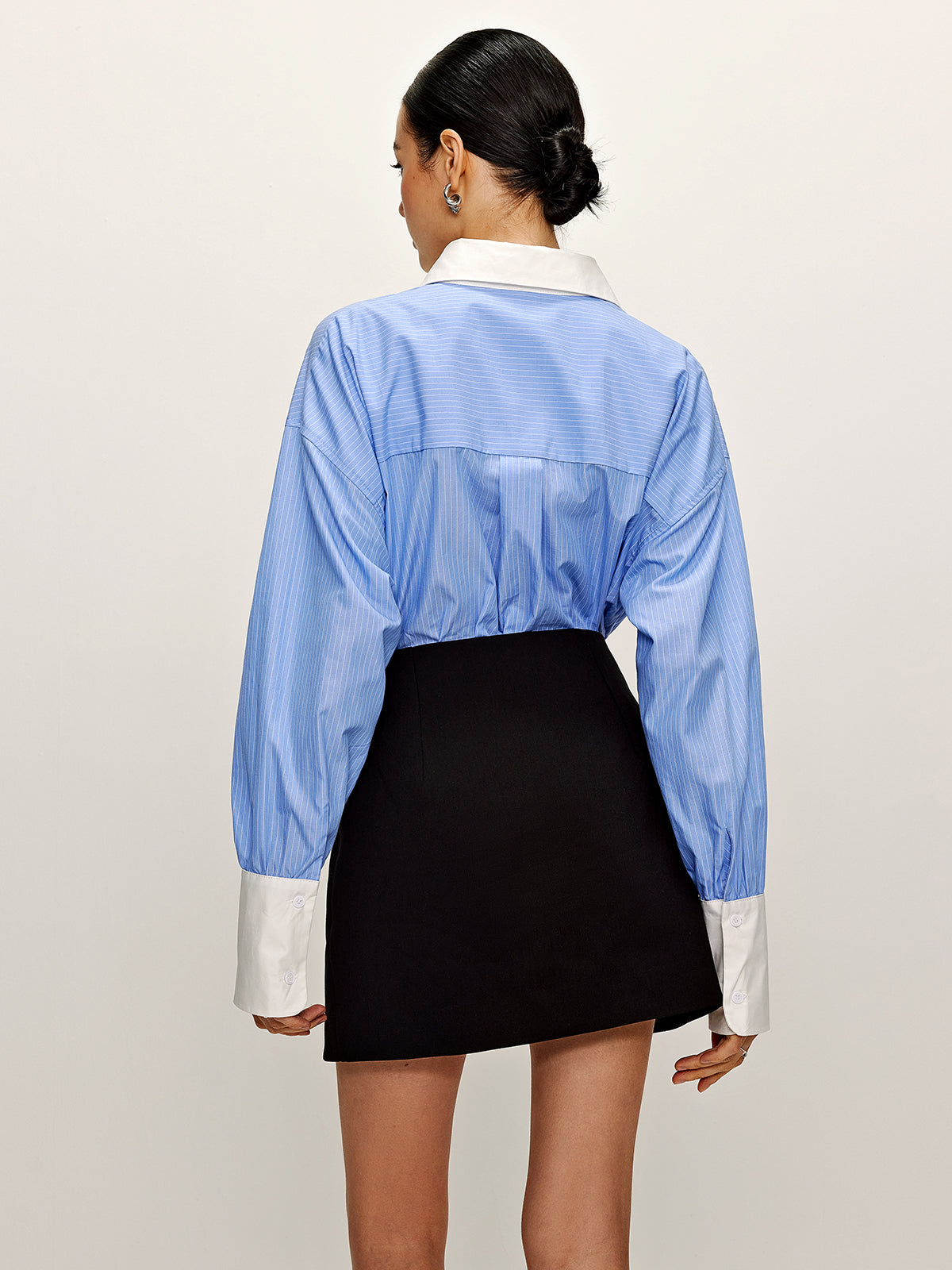 Lukas | Patchwork-Pinstripe Hemd