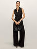 Anna | Schlichter ärmelloser Jumpsuit mit Gürtel