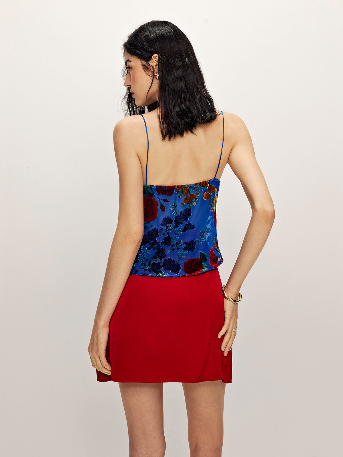 Emma | Gedrucktes Cami Top mit Schnürung