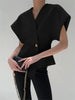 Clara | Elegante V-Ausschnitt Bluse