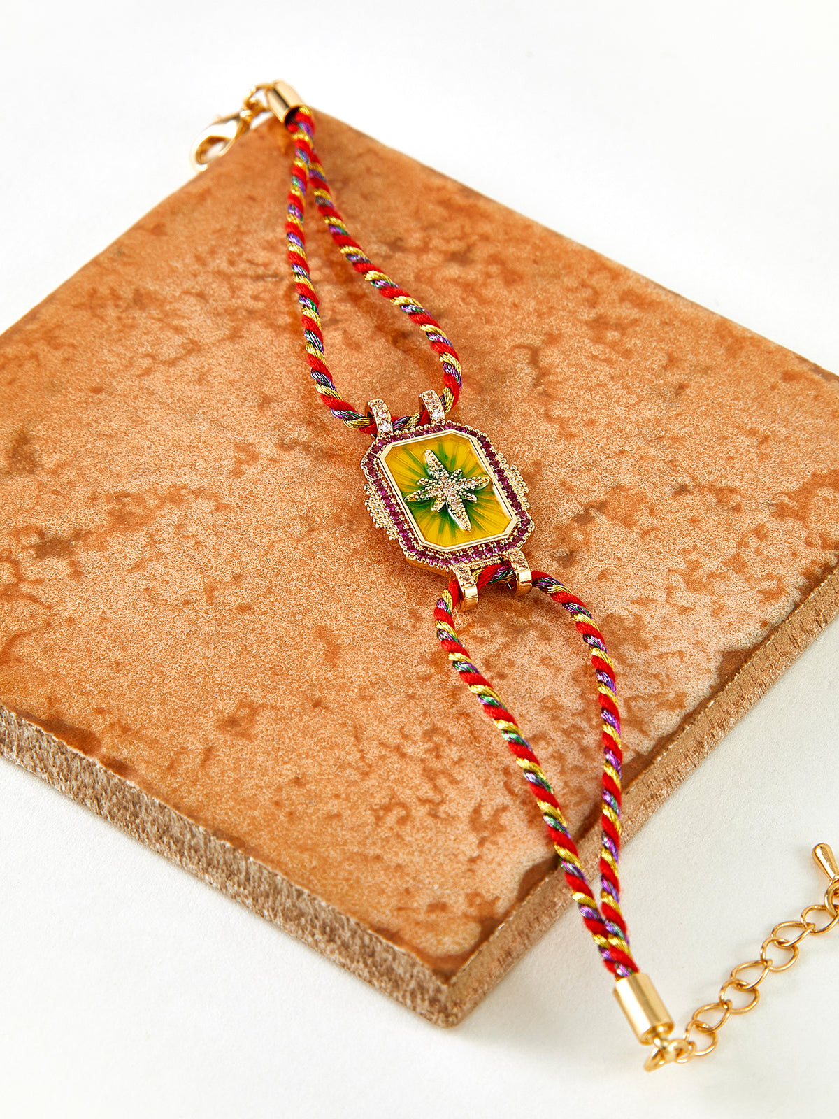 Johanna | Doppelt cordiertes Boheme Glücksarmband