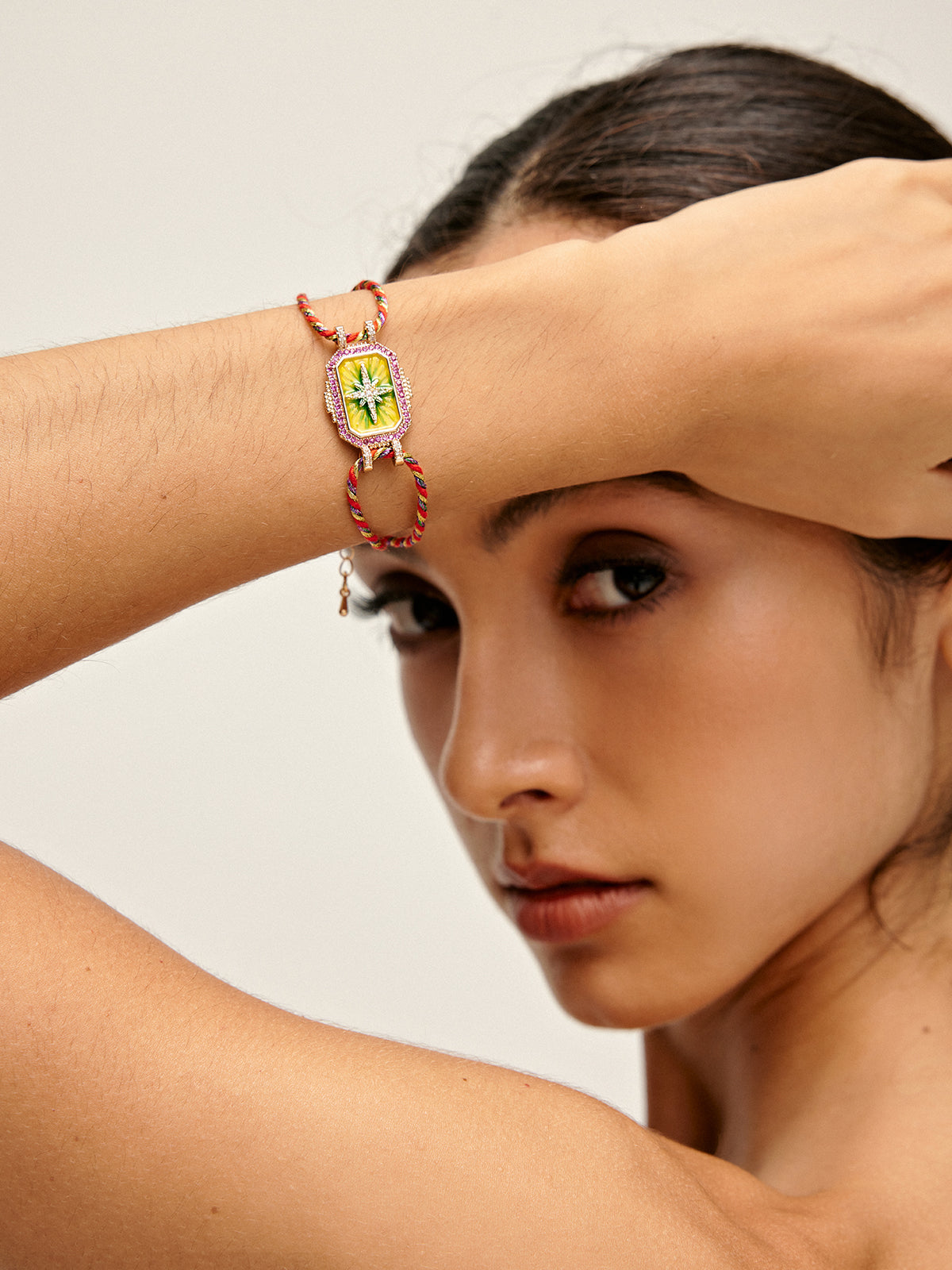 Johanna | Doppelt cordiertes Boheme Glücksarmband