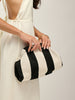 Clara | Zweifarbige Streifen Clutch Tasche
