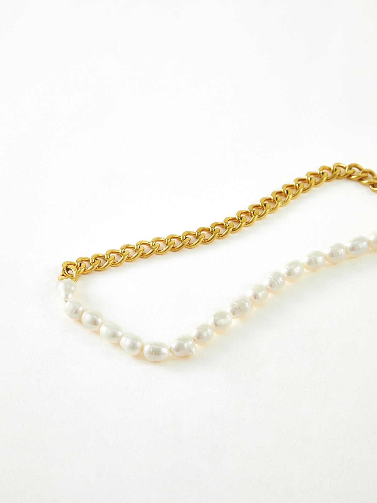 Luisa | Chunky Ketten-Lariatschmuck mit Perlen
