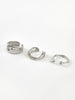Clara | 3-teiliges Offenes Hoop-Ringe Set