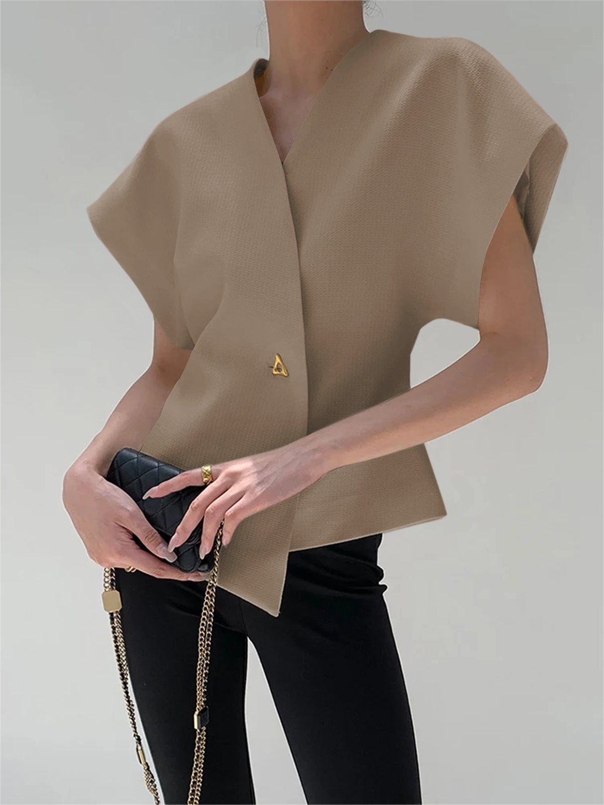 Clara | Elegante V-Ausschnitt Bluse