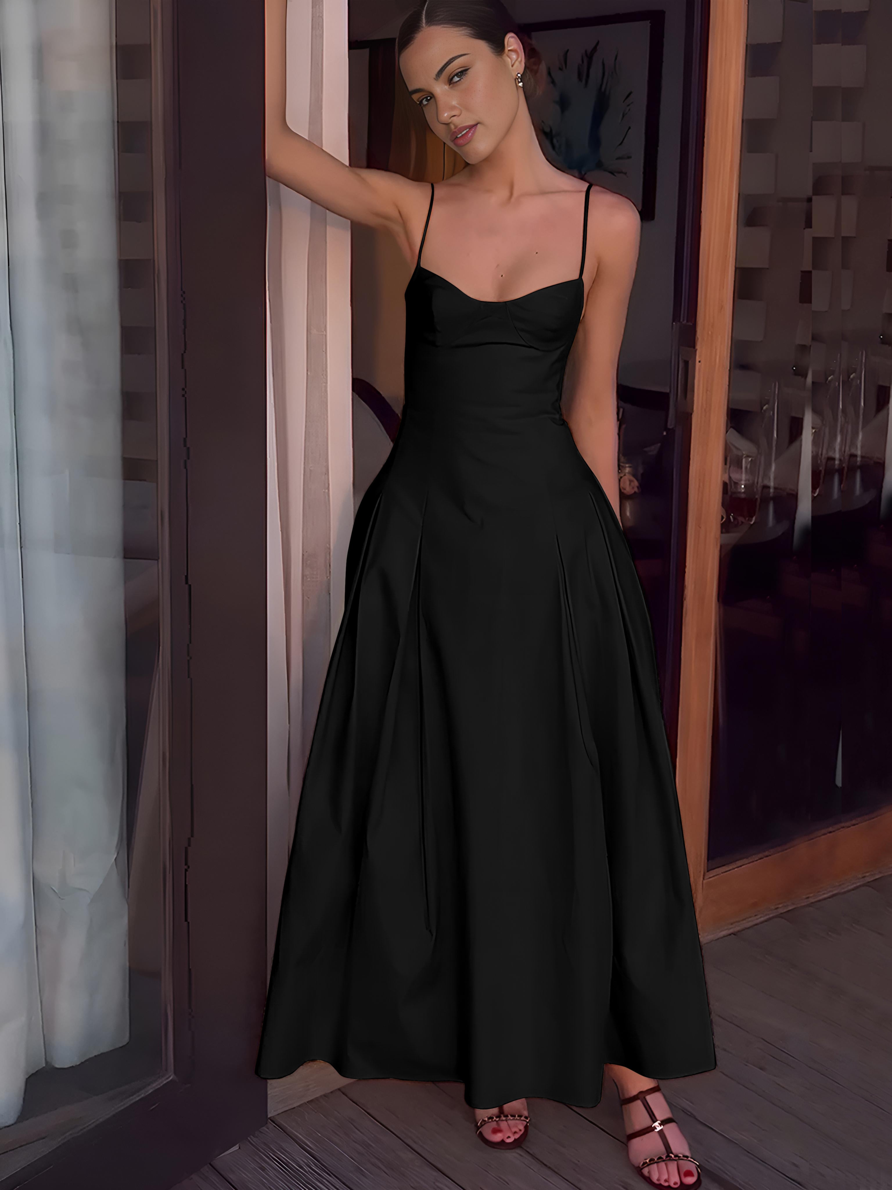 Lisa | Plissiertes Maxikleid