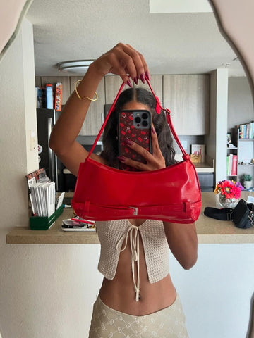 Emma | Elegante Rote Schultertasche