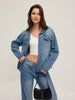 Leona | Jeansjacke mit Klappentaschen