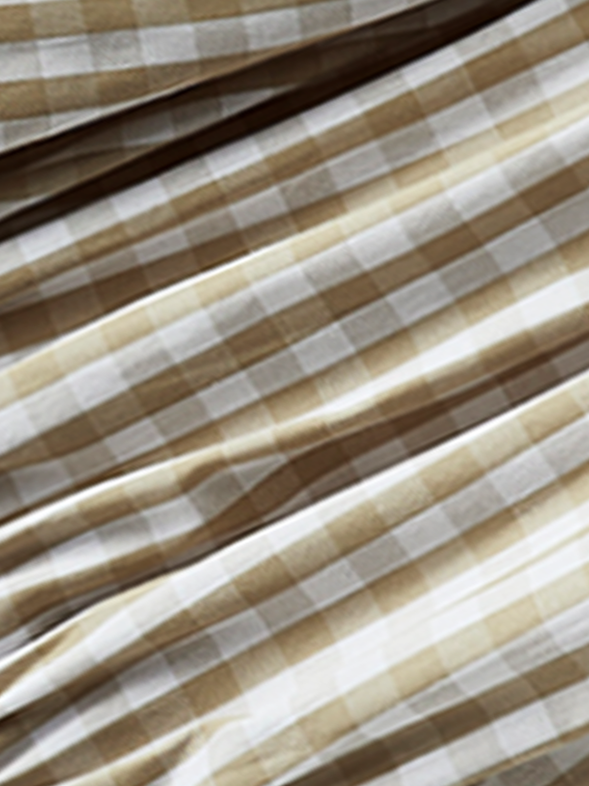 Clara | Puff Shirred Plaid Oberteil