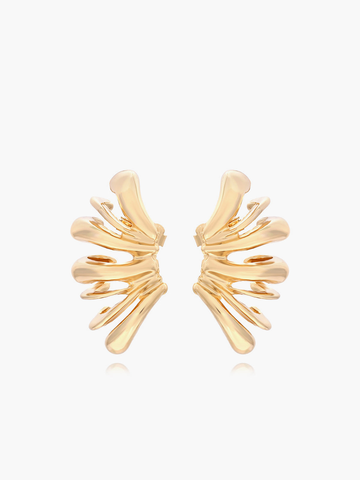 Leonie | Goldene Engelsflügel Ohrstecker