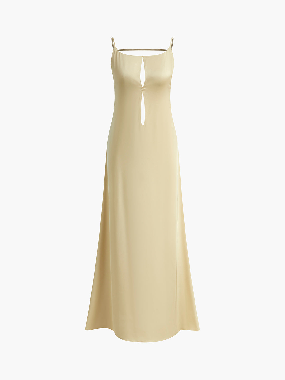 Clara | Elegantes rückenfreies Maxi-Kleid aus Satin