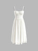Luisa | Elegantes Midi-Kleid mit Rüschensaum