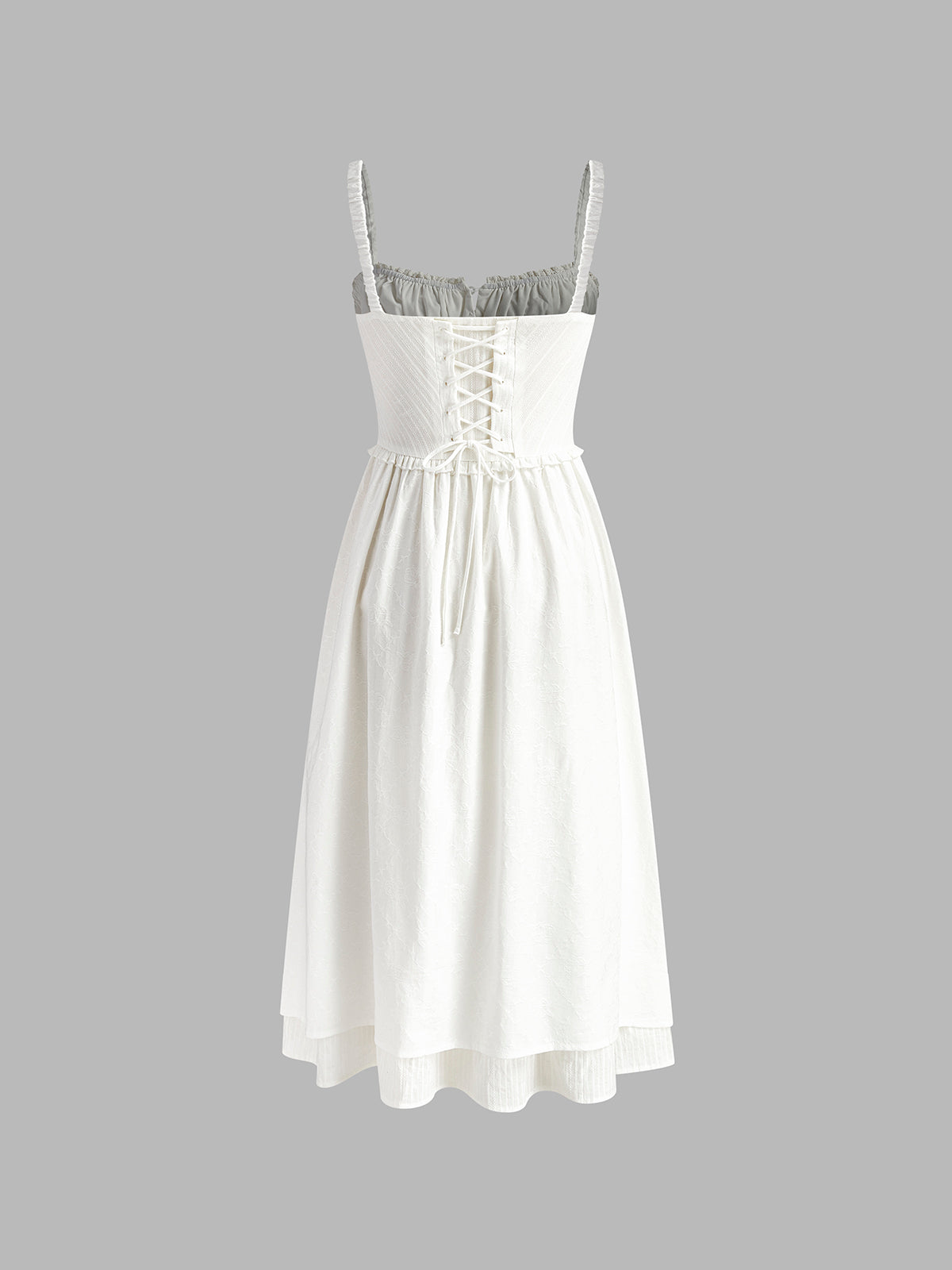 Luisa | Elegantes Midi-Kleid mit Rüschensaum