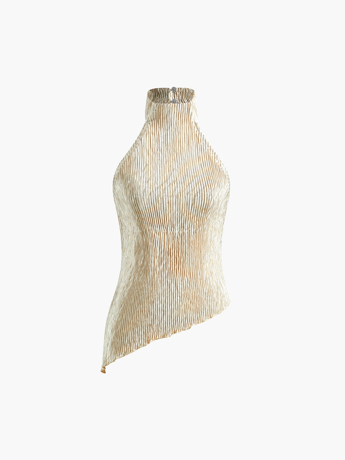 Clara | Asymmetrisches Halter-Crop-Top mit Weiten Hosen Set