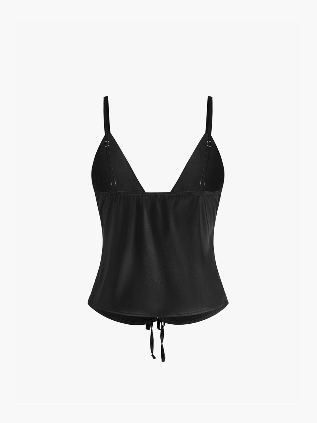 Nina | Verführerisches Satin-Top mit Schlaufenfront