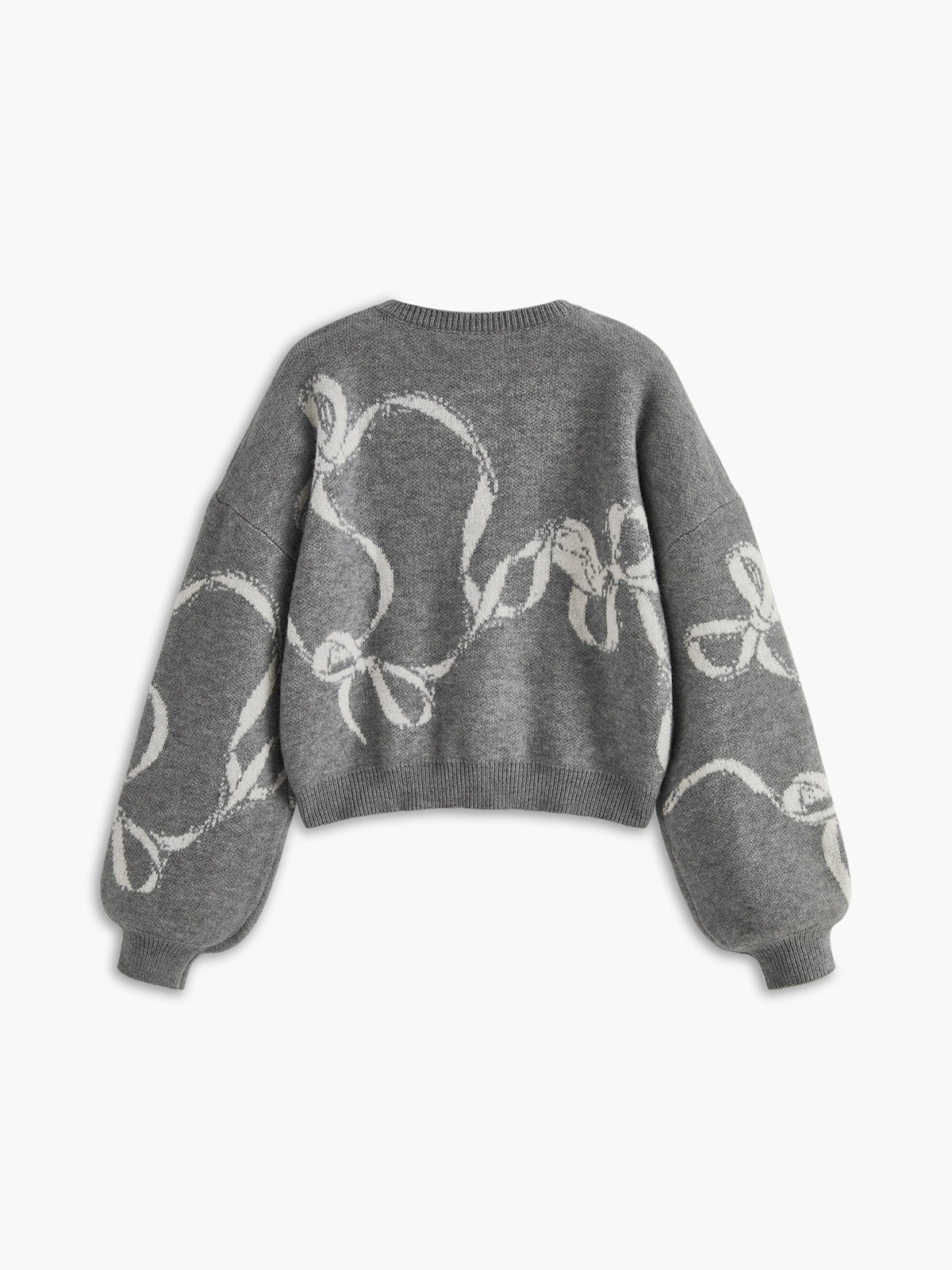 Lässiger Akzent | Bedruckter Schleife Lose Pullover