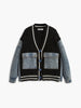 Mia | Wolle Blend Color Block Cardigan