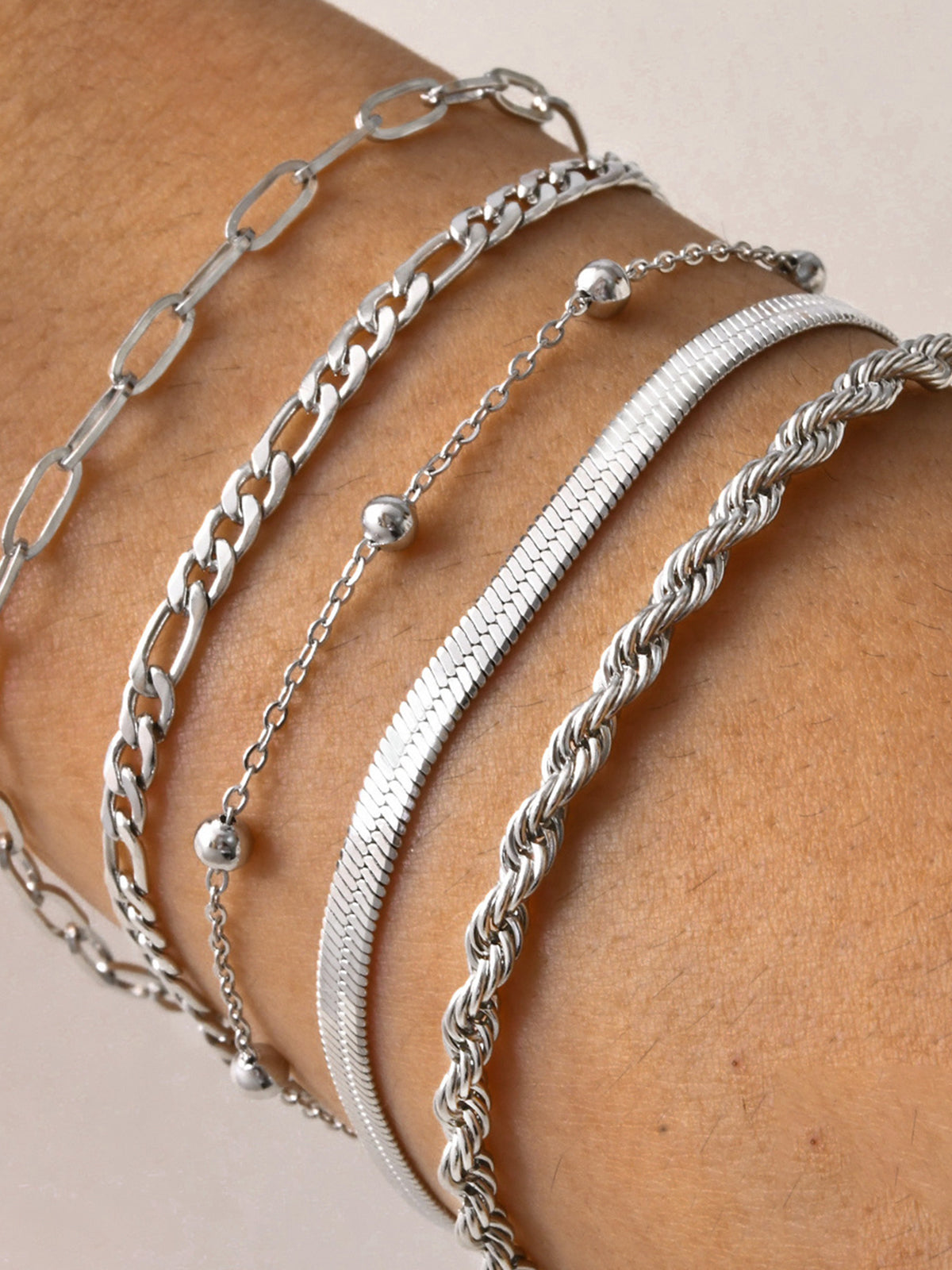 Felix | Geometrisches Goldenes Kettenarmband