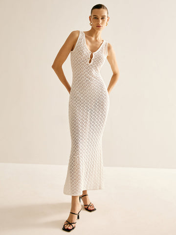 Lena | Elegantes Kleid mit metallischen Details